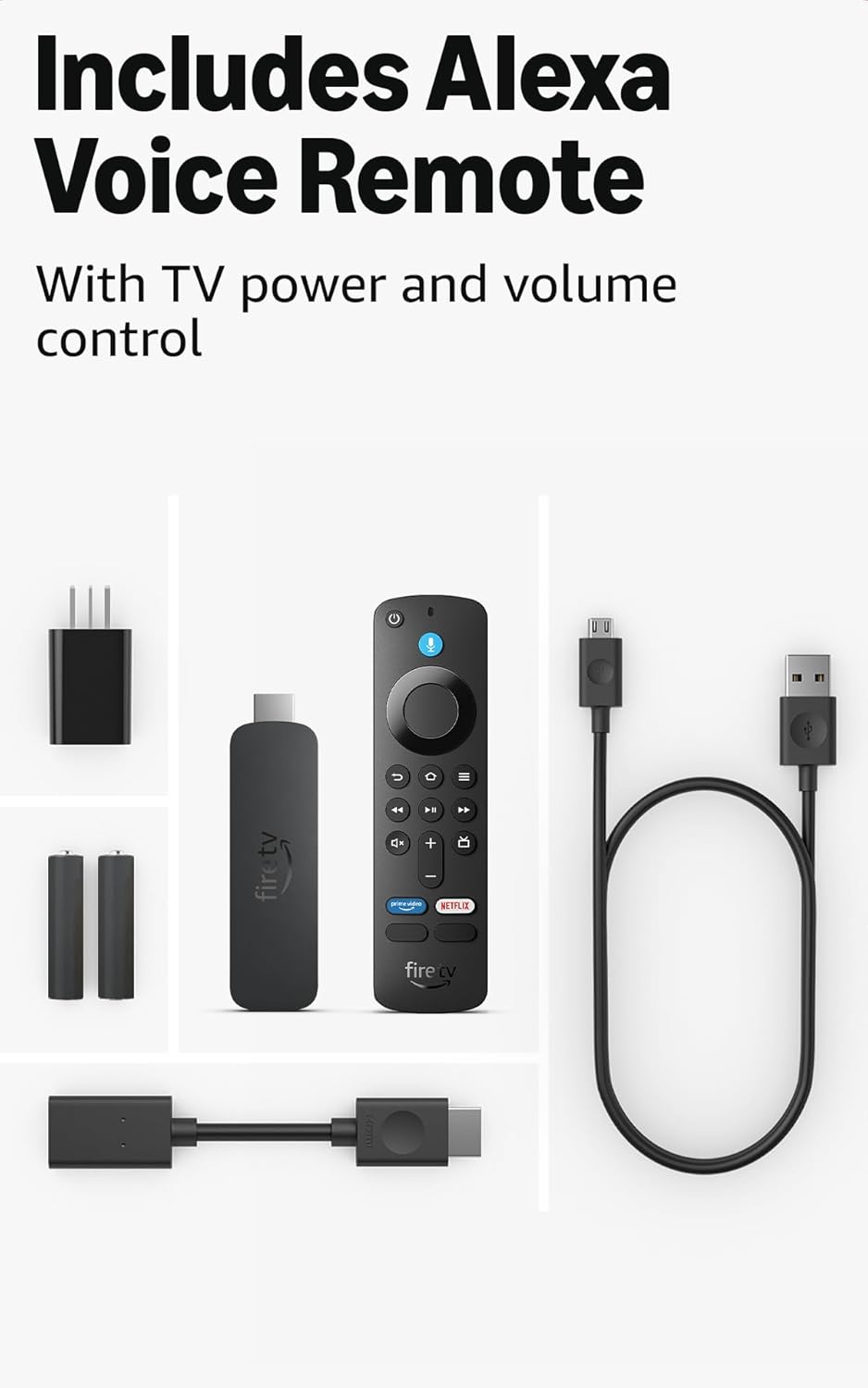 Fire TV Stick 4K features including 4K HDR and Dolby Atmos audio