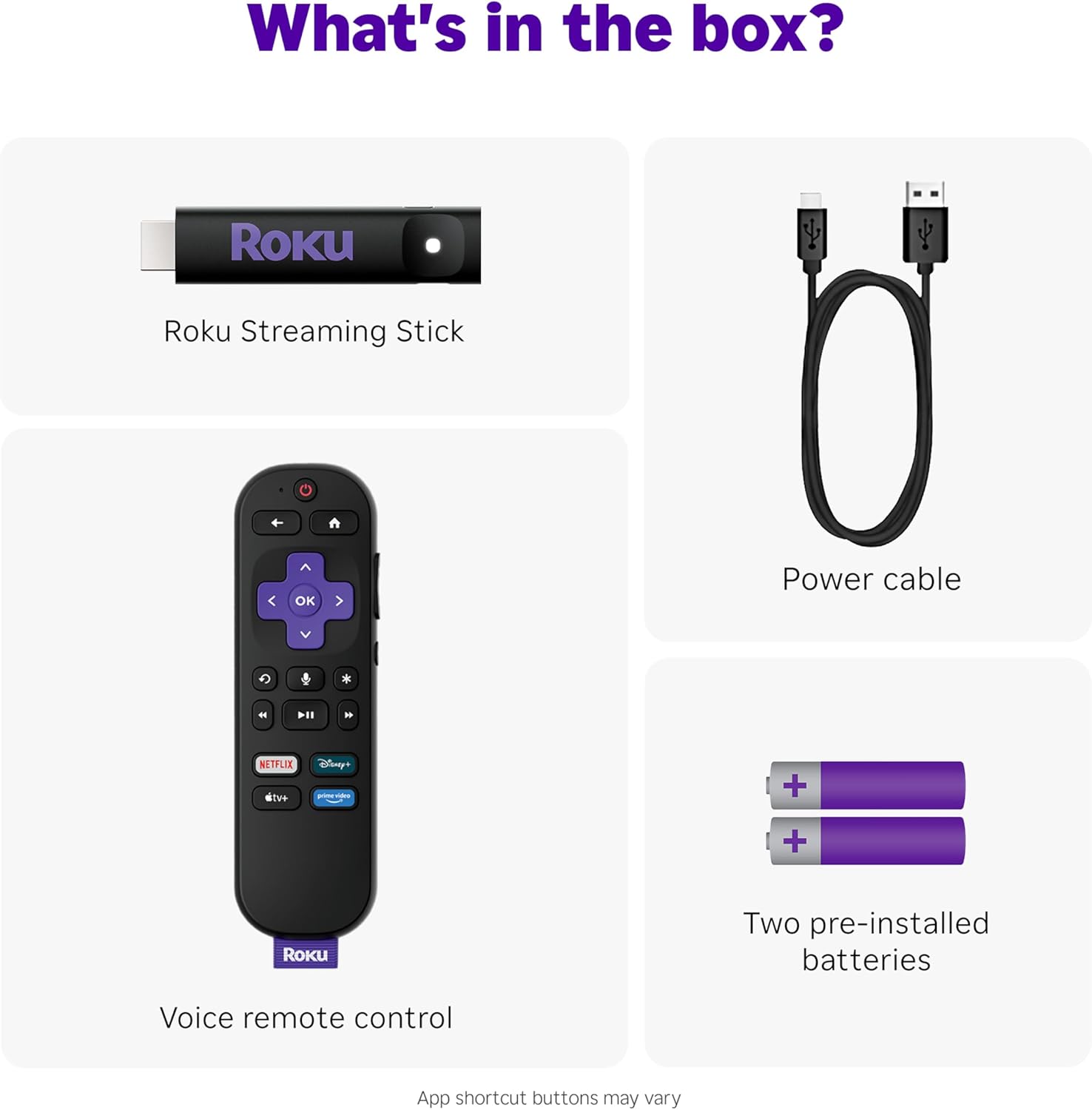 Roku TV streaming device with voice remote and access to top apps