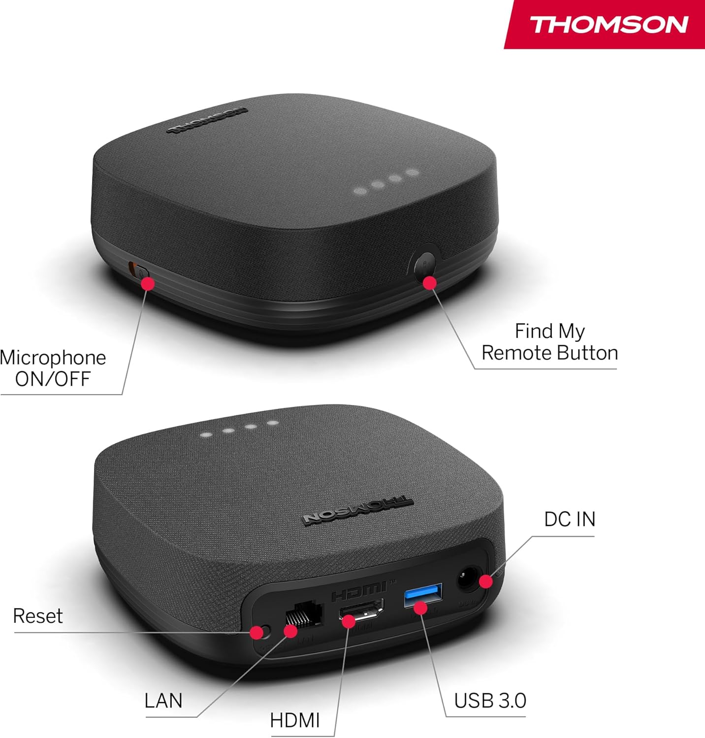 Thomson Google TV box with 4K HDR and Google Assistant integration