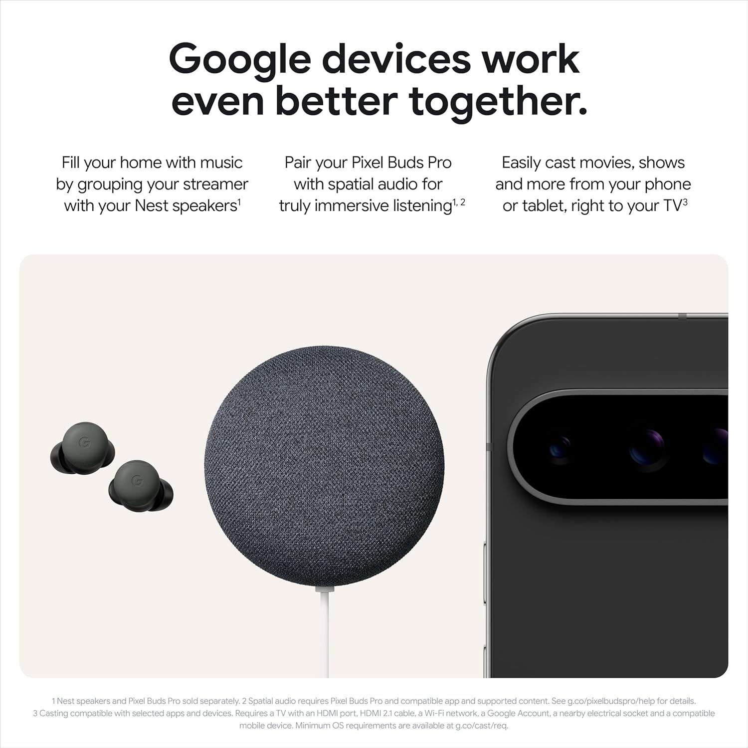 Streaming device with Google Assistant for voice control and smart home integration