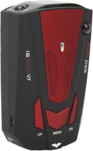 Car radar detector for real-time speed alerts and safety