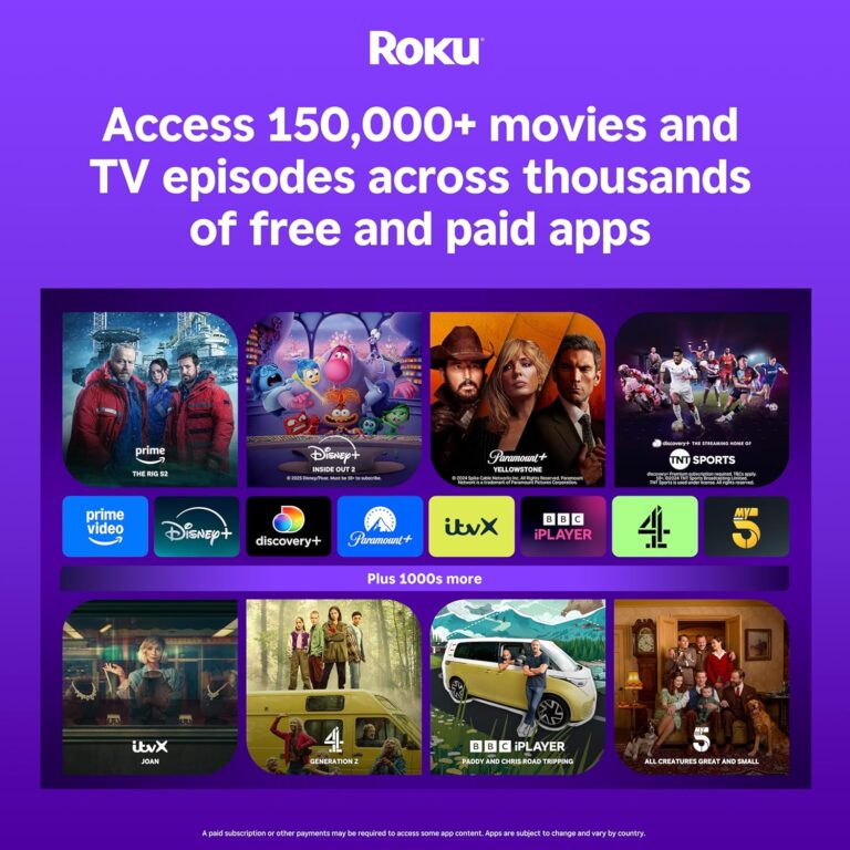Roku streaming player review setup showing remote control and interface on TV screen