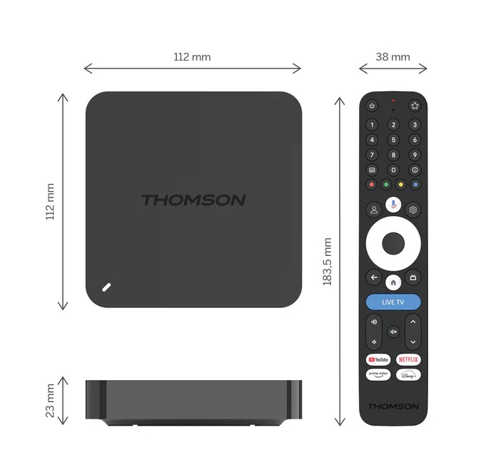 Thomson Google TV streaming device 245 with 4K HDR