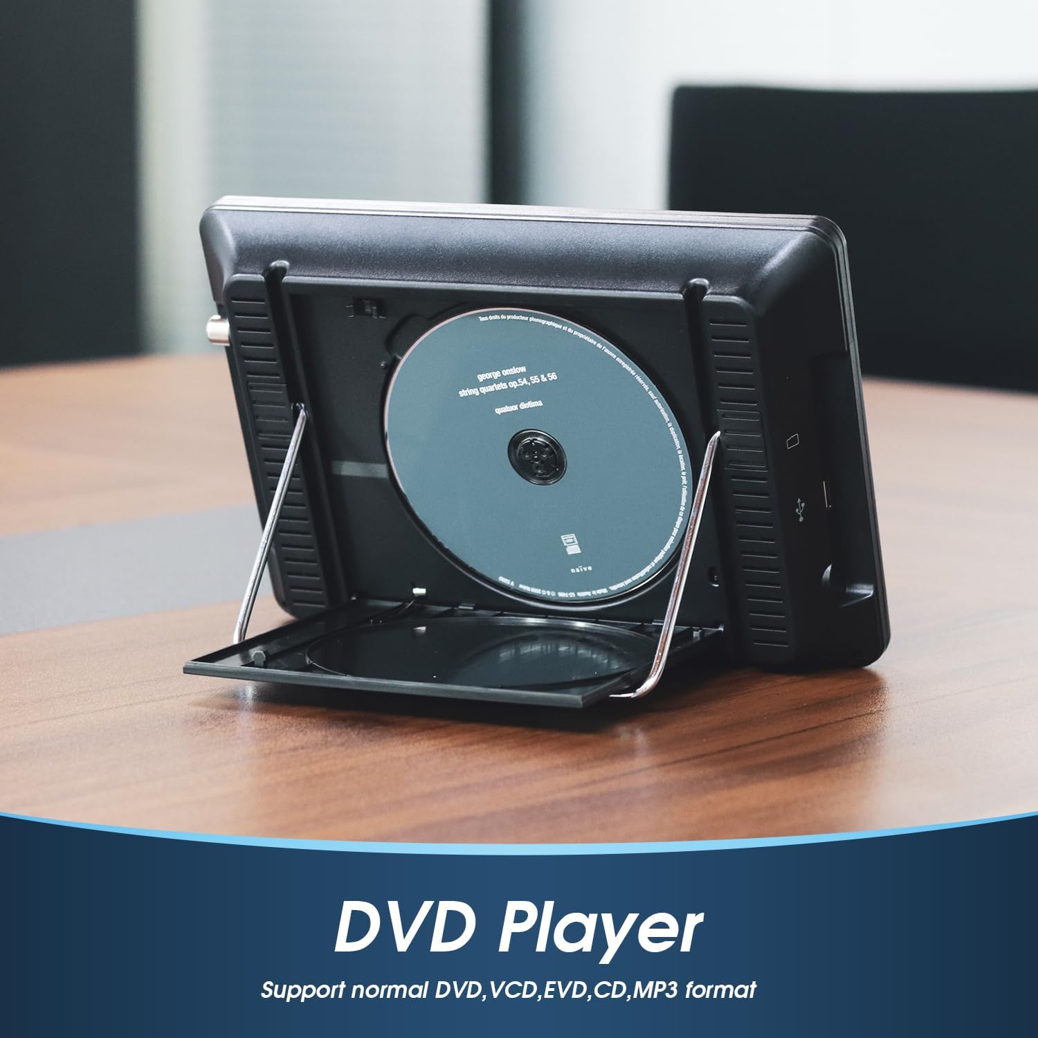August DA383 portable TV DVD combo featuring PVR recording and playback capabilities