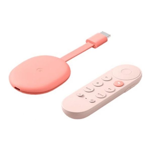 Google Chromecast met Google TV 4K Sunrise Pink Mediaspeler
