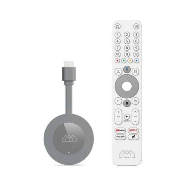 Homatics Dongle G 4K Google TV 14 MediaStreamer met Numerieke Bluetooth Afstandsbediening