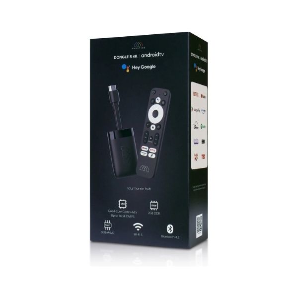 Homatics Dongle R 4K UHD Mediaplayer Aansluitingen en Accessoires