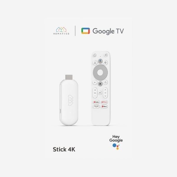 Homatics Google TV Stick 4K UHD Android TV 14 Stick met Bluetooth Afstandsbediening
