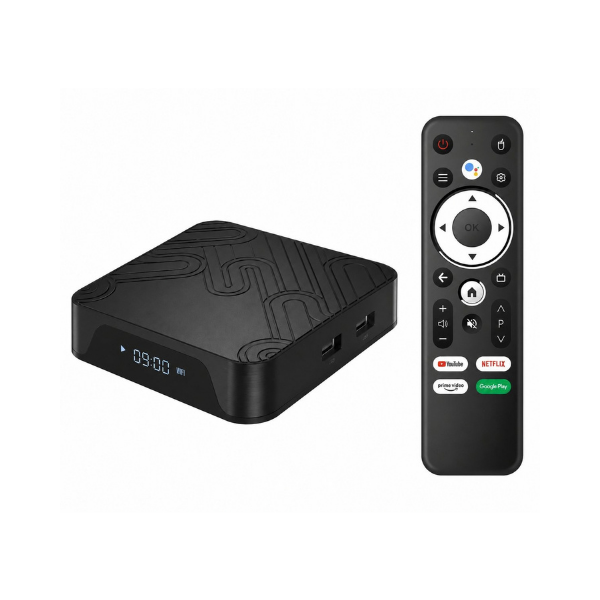 TibaGoods Mediaplayer 4K HDR Android TV Box met Afstandsbediening
