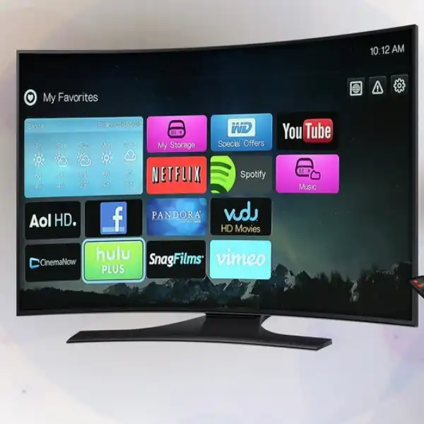 Besturingssysteem streamingapparaat op een televisie met streamingapps